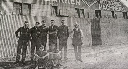 Workers standing outside factory | See more on www.diywoman.net