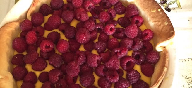 raspberry tart, homemade, raspberries, fresh, France, French | See more at www.diywoman.net